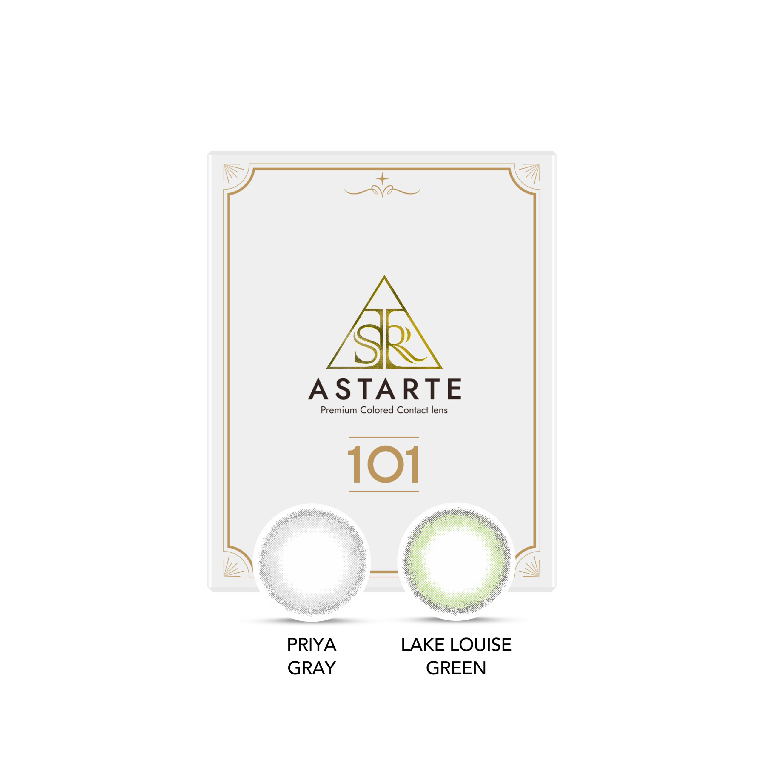 ASTARTE 101 Premium Monthly Colored contact lenses (White small pack)