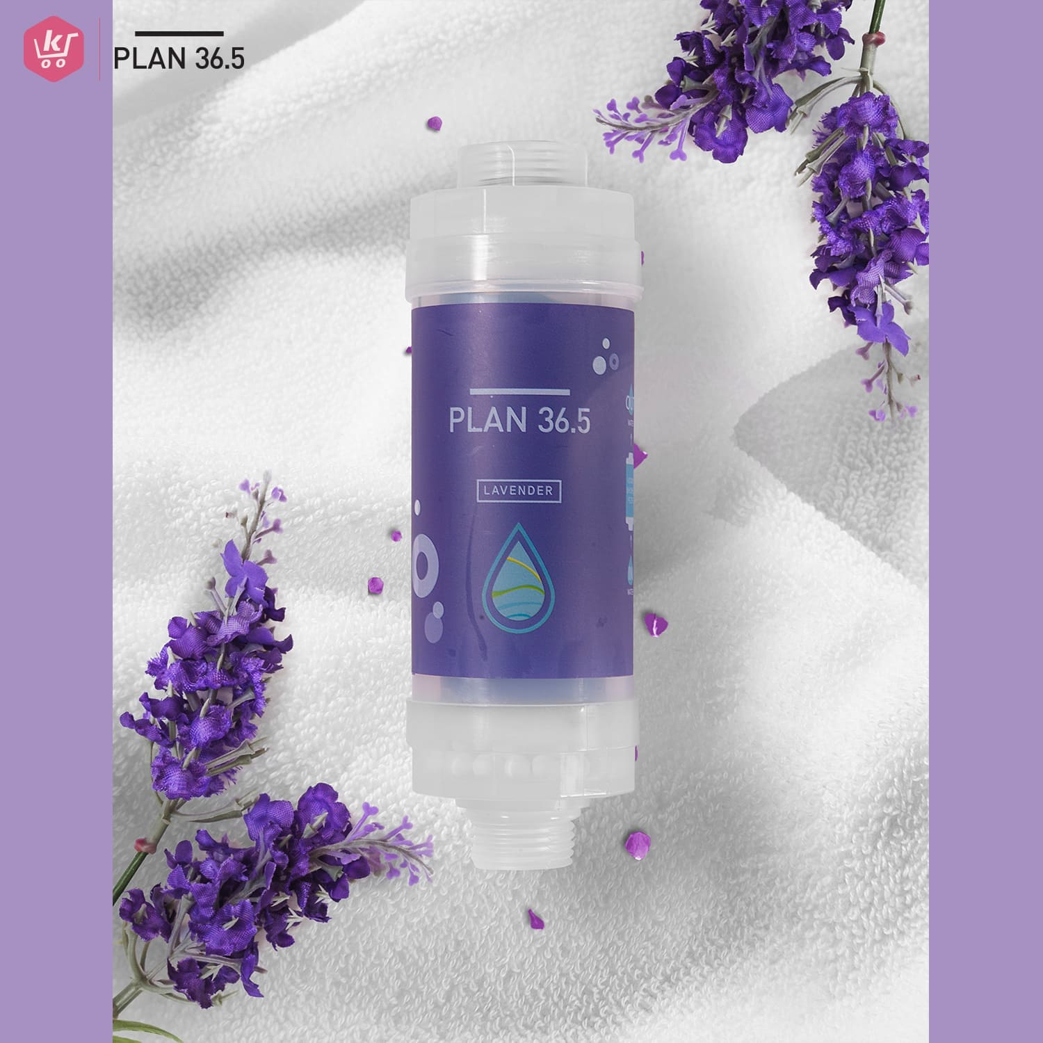 Plan 36.5 ฝักบัวกรองน้ำ ฝักบัววิตามิน ที่กรองน้ำฝักบัวจากเกาหลี กลิ่นลาเวนเดอร์ - Image 3