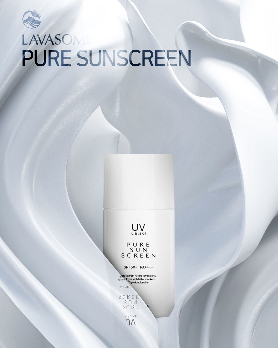 Lavasome Pure Sunscreen SPF50+ PA++++ กันแดดเนื้อน้ำนม บางเบาแต่ปกป้องขั้นสุด! - Image 2