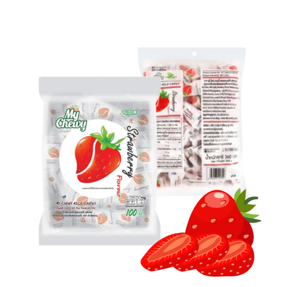 My chewy milk candy strawberry flavour(380g) - Image 3