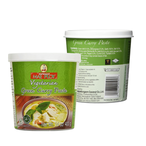 MAE PLOY Vegetarian Green curry paste 400g x2 - Image 2