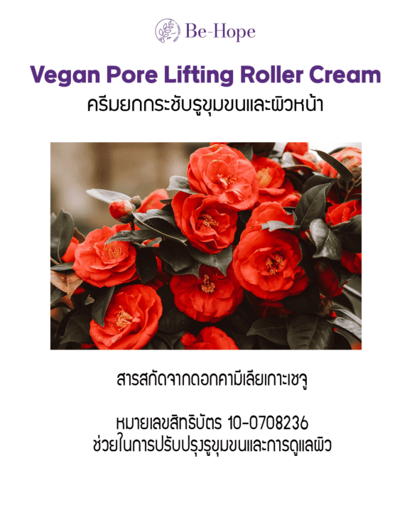 Be-Hope Vegan Pore Lifting Roller Cream — ครีมยกกระชับรูขุมขนและผิวหน้า - Image 7