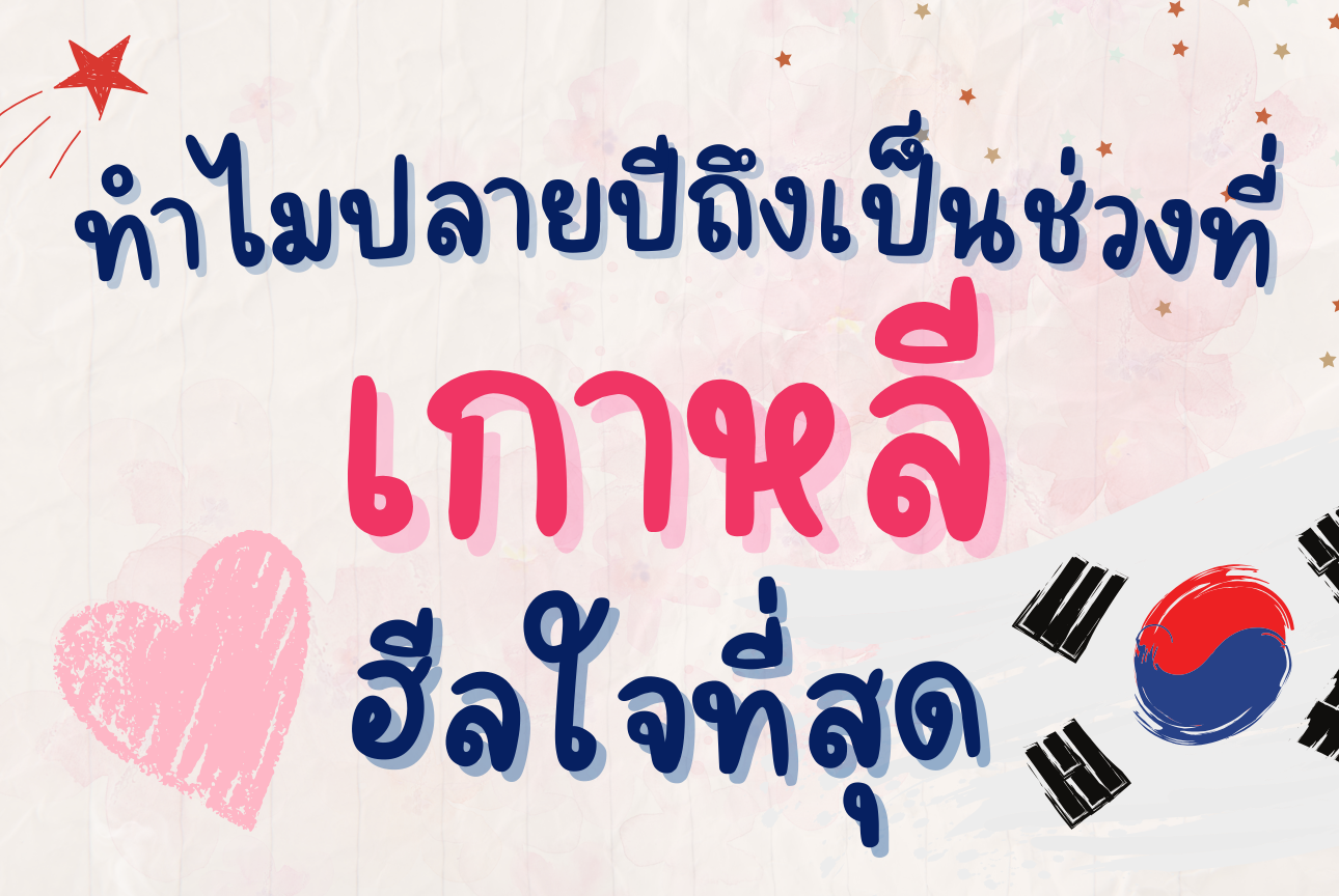 ทำไมปลายปีถึงเป็นช่วงที่ “เกาหลี” ฮีลใจที่สุด?