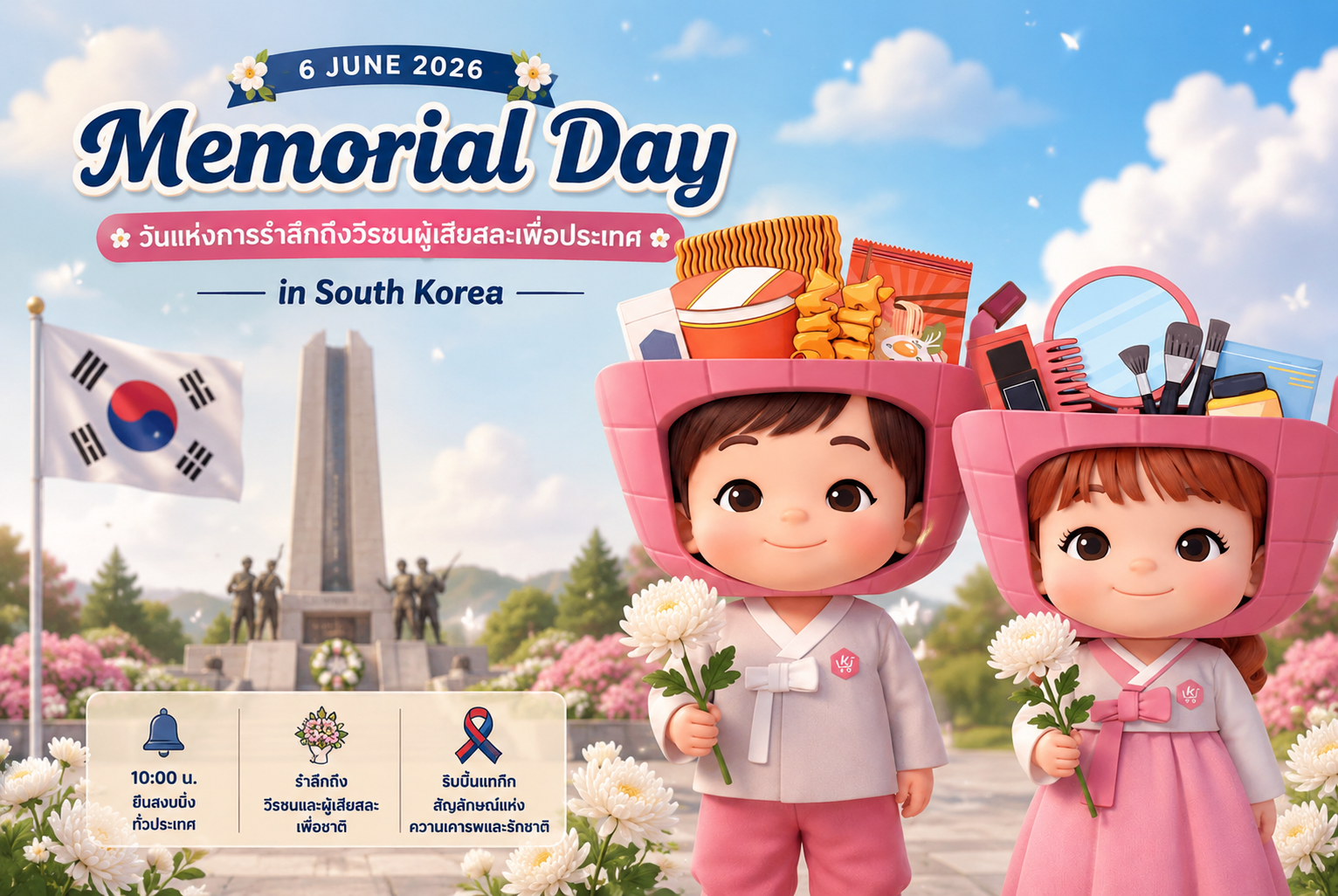 วัน Memorial Day ของเกาหลีใต้ (현충일)