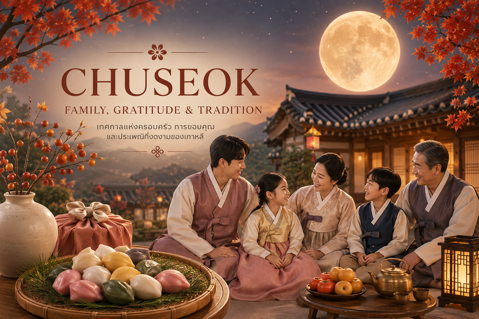 Chuseok คืออะไร? รู้จักเทศกาลแห่งครอบครัวและการขอบคุณ
